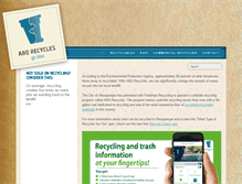 Tablet Screenshot of abqrecycles.com